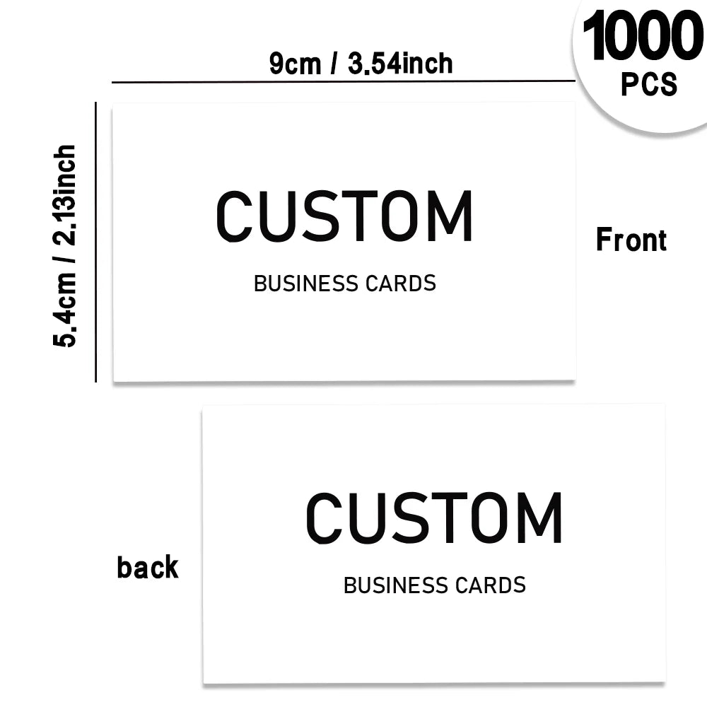 200pcs, Custom Business Cards/Cards, Desktop Business Cards, Thank You Cards, Matte Film