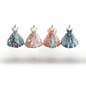 3D Design Beaded Dress Kit Cute Design Tiny Beads Bead Craft Kit Creative Craft Dress Shape Bead Weaving Kit Gift Giving