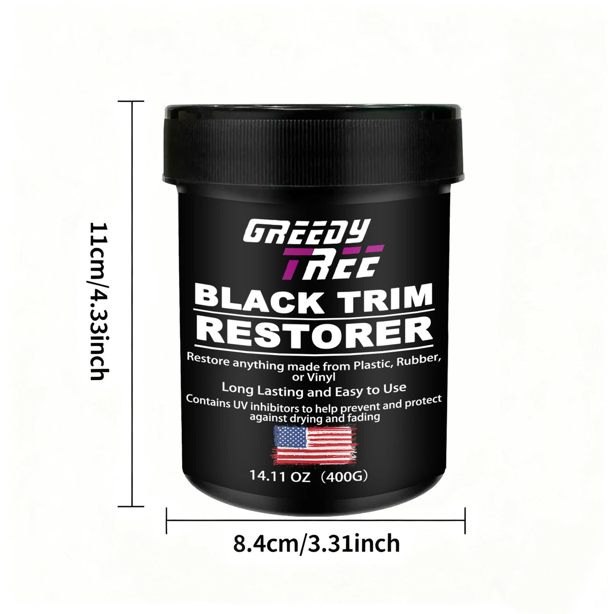 Automotive Plastic Repair Agent-Interior and Exterior Plastic Polishing Wax, Scratch Repair Anti-Aging Cream, Suitable for Tires