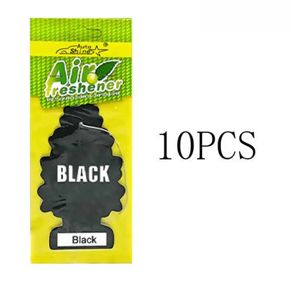 3-80pcs Christmas Tree Car Air Freshener Natural Aromatherapy Tea Paper Hanging Perfume Vanilla Auto Parts Interior