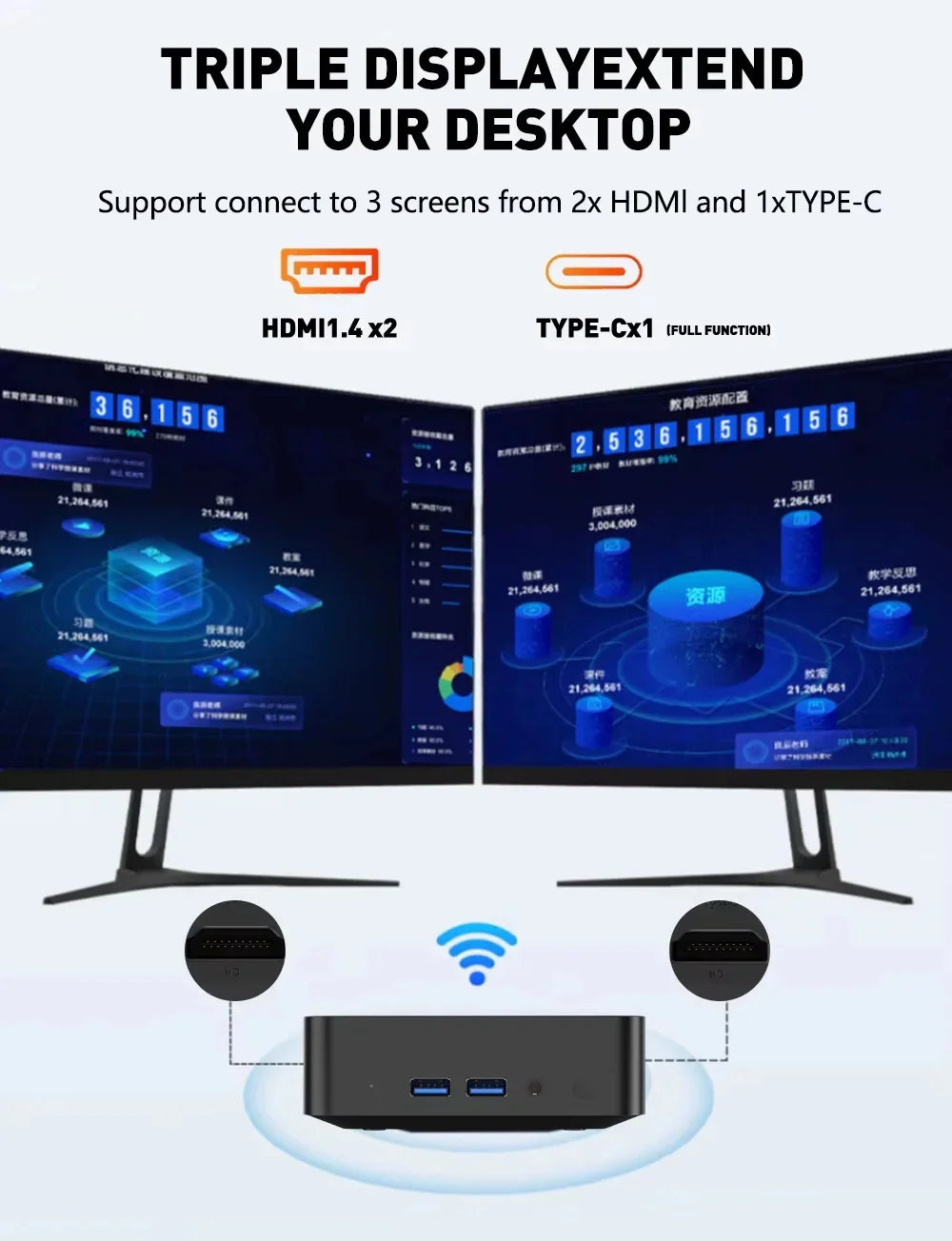 2026 Mini PC Intel Core I9 10980HK N150 Gaming Computer Windows 11 Desktop PC 16GB RAM 1TB 2TB SSD WiFi6 BT5.2 Portable Gamer PC