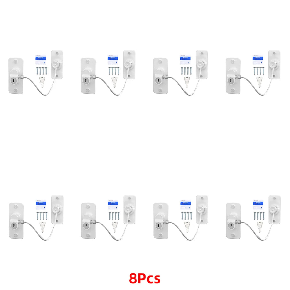 4/8Pcs/lot Child Protection Baby Safety Window Lock   Child Safety Locks Protection for Windows From Children Lock
