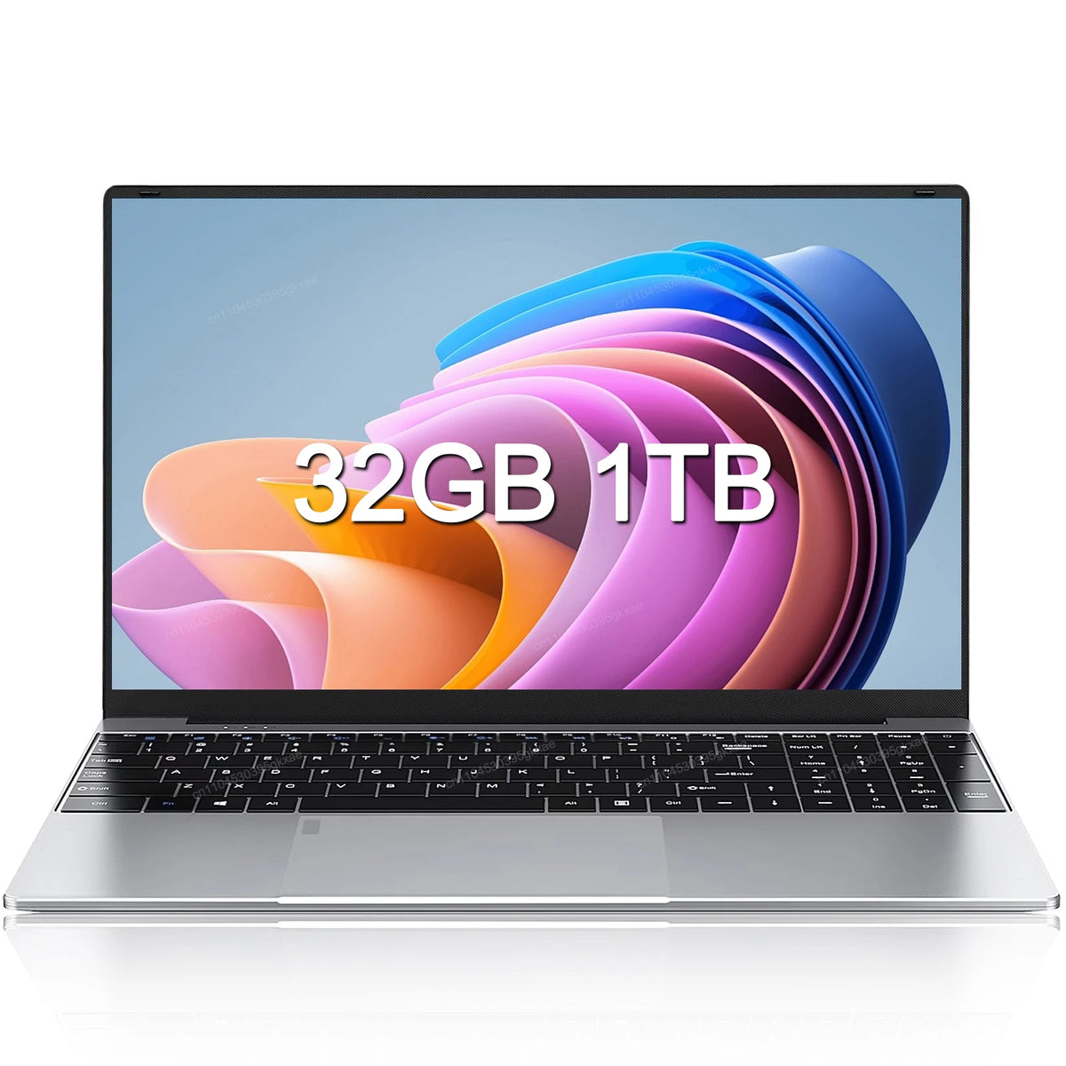 LENO NEW 15.6" Portable Laptop Intel 6500Y 32GB RAM 2TB SSD 5000mAh Office Windows11 Notebook PC Gamer with Backlit Fingerprint