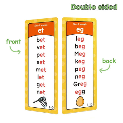Montessori Phonics Word Lists Cards English Vocabulary Building Learning Flashcards Teacher Teaching Aids Classroom Must Haves