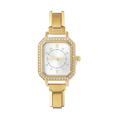 Fashion Colorful Dial Square Stainless Steel Women Watch Head Fit 9mm Bracelet For Party Friend Wife Birthday Jewelry Gifts