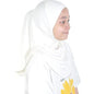 Easy To Wear Girls Kids Muslim 1 Piece Amira Practical Hijab Headscarf Instant Scarf Islamic Comfort Headwear for 3-7 Y