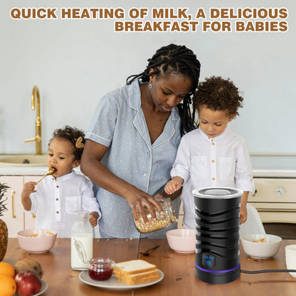 Four-in-one electric milk frother, 600ml capacity, quiet operation, suitable for lattes, hot chocolate and other beverages