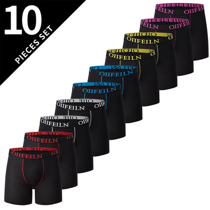 4/5/10 Fashion Four Seasons Men's Long Casual Daily Youth Sports Shorts Comfortable Breathable Sweat Absorbing Elastic Shorts