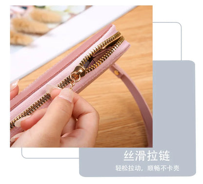 Fashion Zipper Wallets Womens Long Purses Handbags Coin Purse Cards Holder PU Leather Billfold Wallet