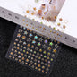 3D Laser Silver/Rose Gold Hollow Cross Star Nail Art Stickers Design Self-Adhesive Hollow Cross Star Nail/Body Art Decor Sticker