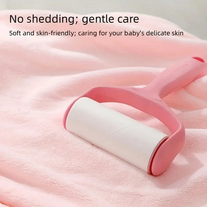 1 Cute Cartoon Animal-Shaped Multifunctional Large Towel for Infants and Toddlers, Made of Soft Coral Fleece Fabric, Polyester Material, Quick-Drying and Water-Absorbent Design, Can Be Used as a Bath Towel, Blanket, or Bathro