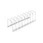 Stainless Steel Dish Draining Rack Multipurpose Silver Plates Storage Rack Space Saving Bowls Plates Drainer Holder Kitchen