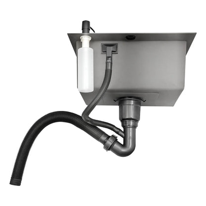 High-Class Kitchen Sink Complete Set,45*40*20Cm,201 Stainless Steel Durable Large Capacity Clean Sink，Single Bowl Black Sink