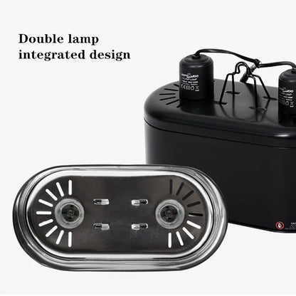 UVB Light Lampshade Fixture Dual Reptile Lamp Cap Combo Integration Design Heat Lighting Lamp Kit Bulb Holder Lampshade Emitter
