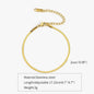 Gold Silver Color Stainless Steel Flat Chain Bracelet For Men Retro Jewelry Trendy Accessories Women Wrap Bangle