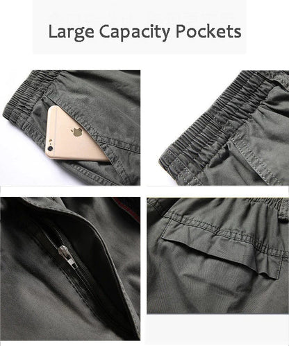 Men's Cargo Pants Loose Straight Pants Plus Size Clothing Work Wear Korean Japanese Joggers Homme Sports Cotton Casual Trousers