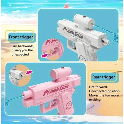 Outdoor Portable Double-sided Reverse Water Gun Party Fun Prank Water Spray Toy Creative Durable Water Gun for Summer Pool Beach