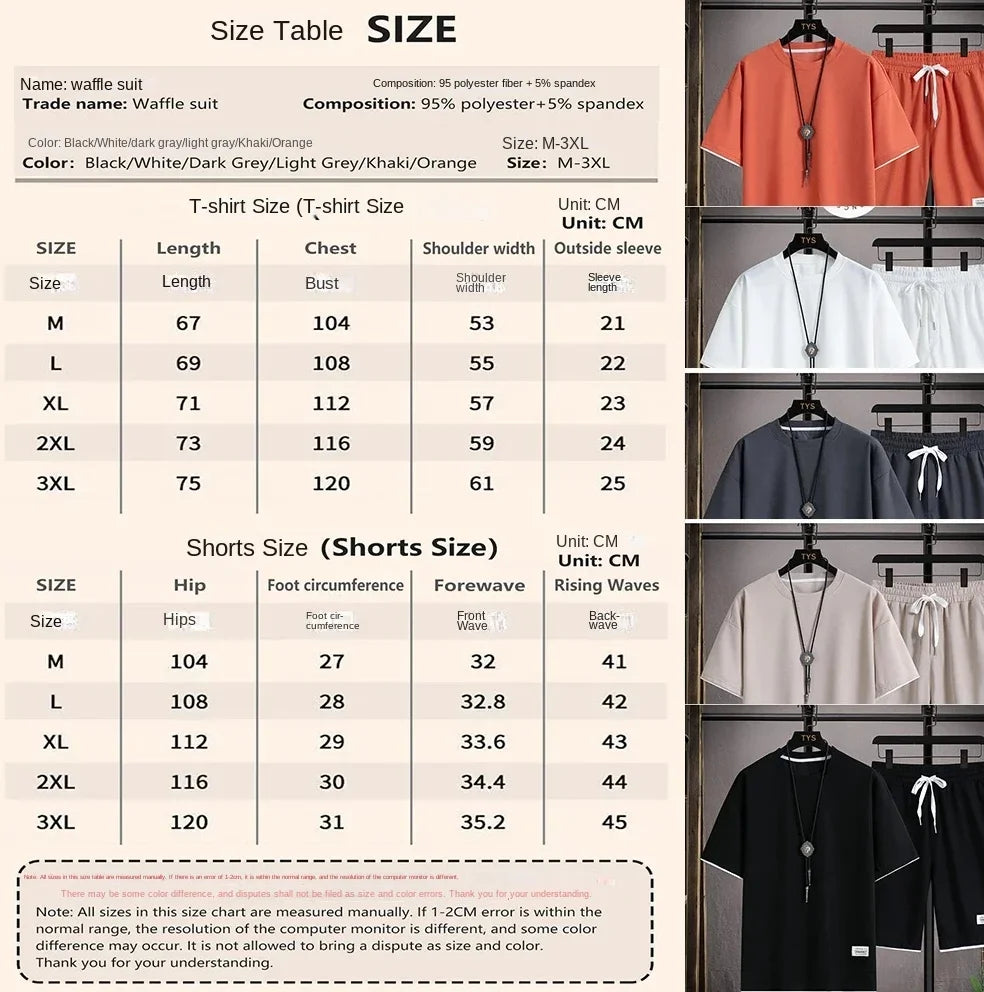 Summer Hot Selling Men's Sports Set JORDAN Printed Casual T-Shirt + Shorts Two-Piece Running Set Breathable and Comfortable