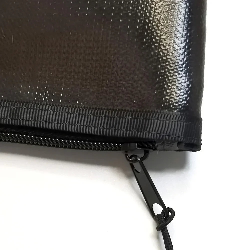 Fireproof Money Bag Flame Resistant Waterproof Document File Pouch Cash Bank Deposit Safe Storage With Pockets Zippers