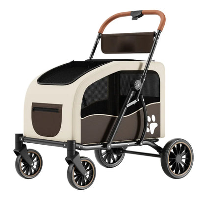 Medium Large Senior Dog Multifunction Pet Stroller Outdoor Travel Portable Foldable Stroller for Dog Pet Trolley Pet Stroller
