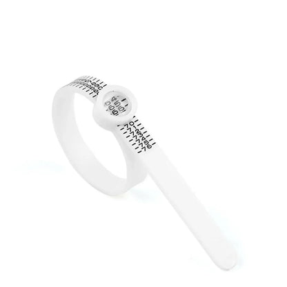 Adjustable Ring Sizer with Magnifier US/UK/EU/HK Size Chart Reusable Finger Measuring Tool for Accurate Ring Sizing