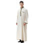 Muslim Men Clothing Kaftan Robes Long Sleeves Stand Collar Eid Thobe Kurta Arab Turkish Dress Dubai Islam Habit Ethnic Leisure