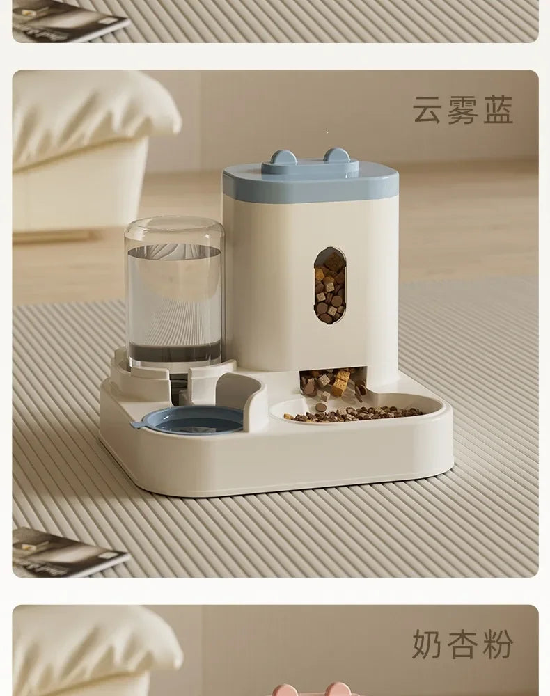 New Automatic 2 in 1  Feeder and Water Dispenser Pet Bowl  Food Bowl Feeding Watering Pet