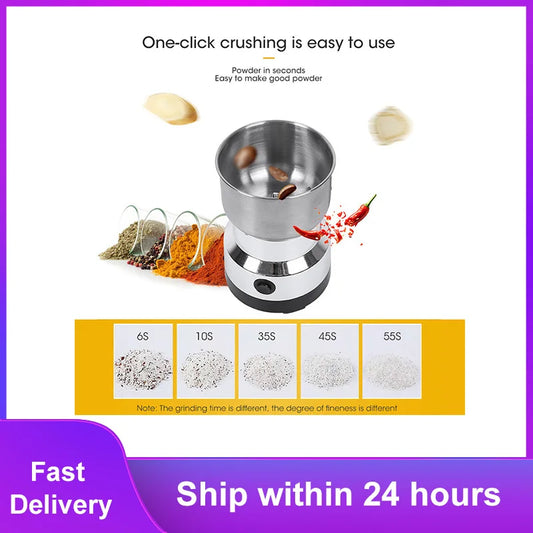 2024 NEW Mini Electric Grinder Household 300ml Ultrafine Baby Food Pulverizer Coffee Grinder Spice Pepper Grinder Grain Mill