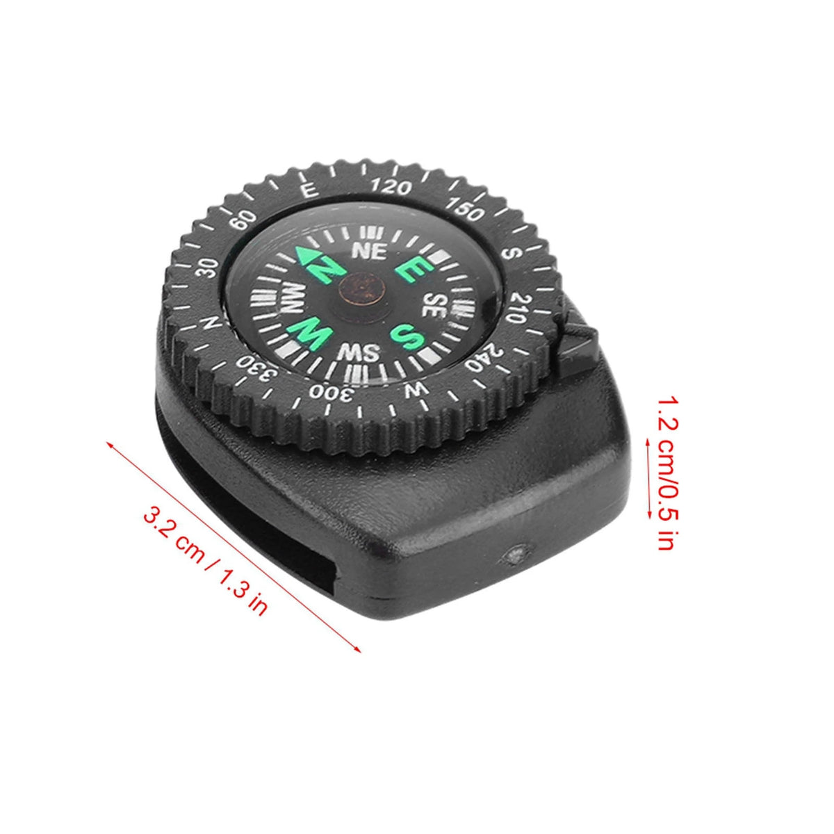 2pcs Compass for Watch Sliding Navigation Wristband Portable Beautiful Appearance Compasses Suitable for Outdoor Camping Boating