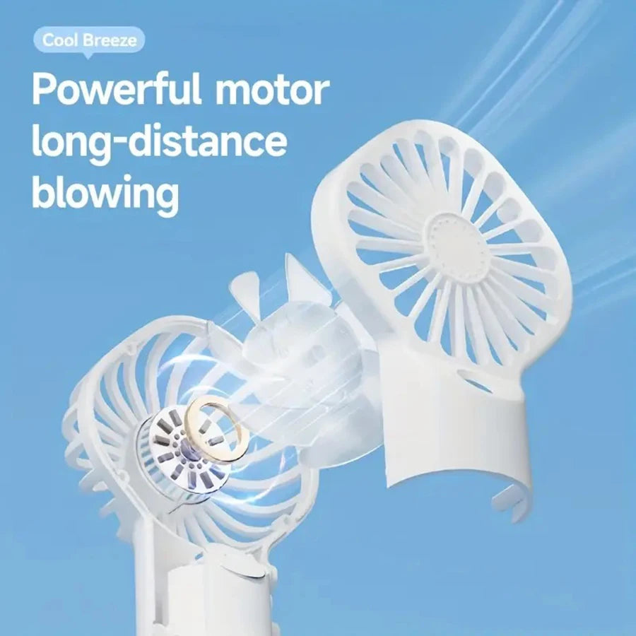 Portable Handheld Spray Fan - USB Charging Mini Humidifier Fan, Suitable for Travel and Outdoor Use as a Handheld Fan