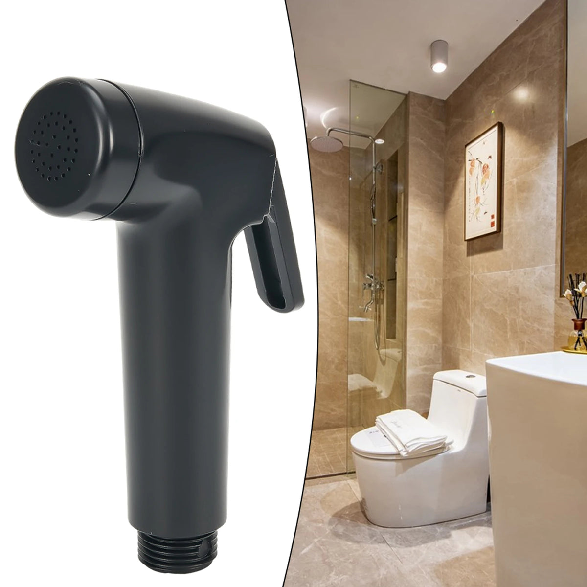 Bidet Toilet Sprayer Set Spray Water Bathroom Handheld Bidet Sprayer Toilet Shower Double Outlet Angle Valve Toilet Accessories