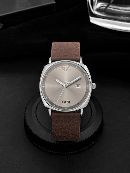 TOMI New 2PCS Luxury Business Men Watch Gift Box Set Simple and Casual Men Calendar Quartz Watch Pen Reloj Men Holiday Gift