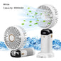 5000mAh Handheld Mini Fan Wireless USB Rechargeable Portable Digital Display Phone Holder Fan 5 Speed Foldable Neck Hanging Fans