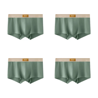 4 pcs Men Underwear Cotton BoxerShorts Hombre Panties Man Breathable Underpants Sexy Sports Comfort Male Boxers Large Size L-7XL