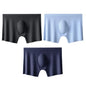 3Pcs/Lot Men's Summer Ultra-thin Boxers Briefs Ice Silk Seamless Underwear Sexy Lingerie Underpants Shorts Breathable Panties