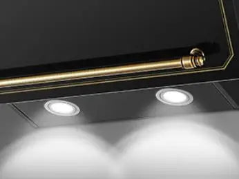 60cm Wall Hood - 400m³/h Suction, A+++ Energy, LED Lights, Dual Filter System, Retro Design‌