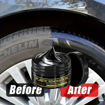 Car Interior Plastic Leather Scratch Repair Paste Anti-Aging Paste Automotive Tires Seats Steering Wheel Polishing Wax