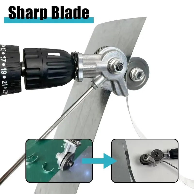 Electric Drill Convert Shears Plate Cutter Metal Sheet Cutter Tool Labor-saving Cutting Tool Sheet Metal Cut Electric Scissor