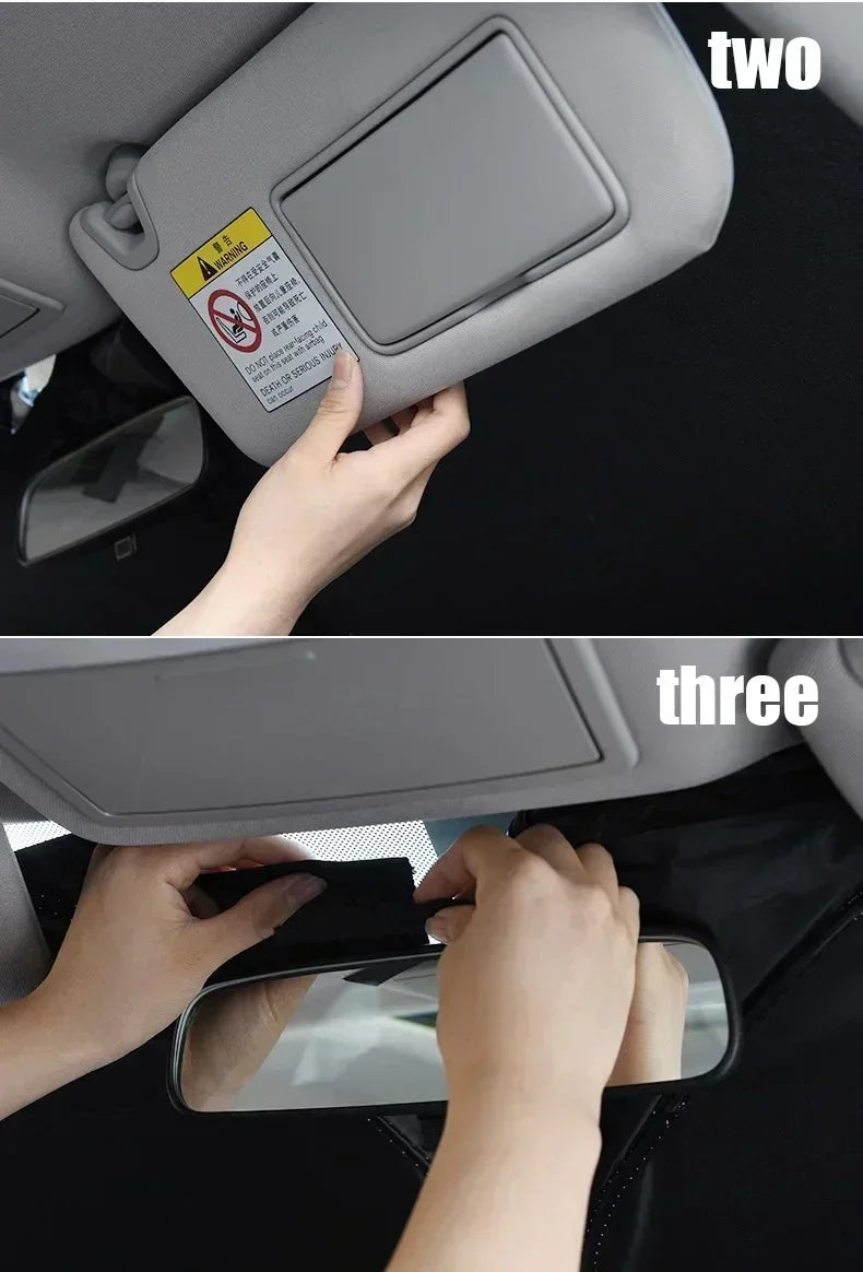 Car Windshield Sun Shade Cover Foldable Visor Protector Interior Anti UV Sun Windscreen Folding Parasol Car Accessories