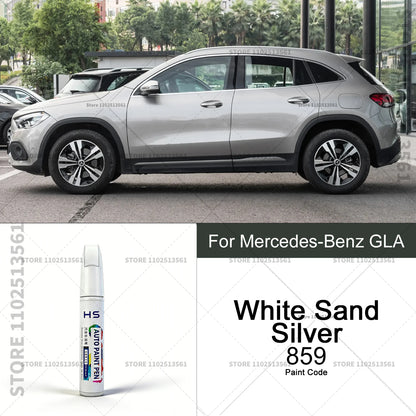 Car Paint Repair Pen Touch Up Scratch Remover DIY Auto Accessories For Mercedes-Benz GLA Jewel Blue Polar White Rose Gold Red