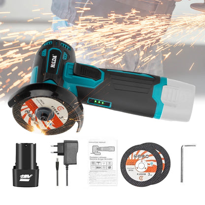HILDA 12V/3 Inch Lithium Electric Angle Grinder Mini Small Household Handheld Cutting Machine Polishing Machine