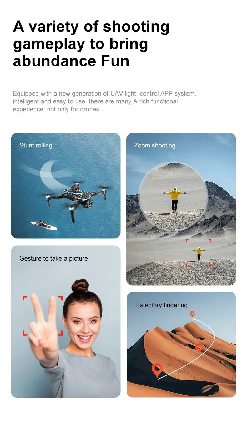 Xiaomi D13 GPS Drone 8K Triple-Camera HD Optical Flow Intelligent Obstacle Avoidance Brushless Motor Screen Remote Control Drone
