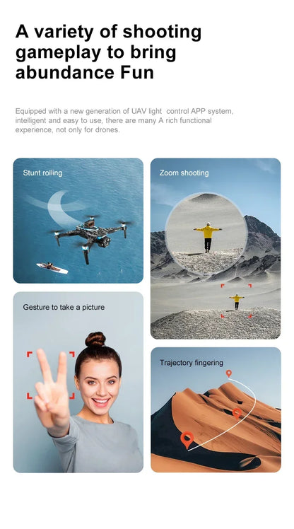 Xiaomi D13 GPS Drone 8K Triple-Camera HD Optical Flow Intelligent Obstacle Avoidance Brushless Motor Screen Remote Control Drone