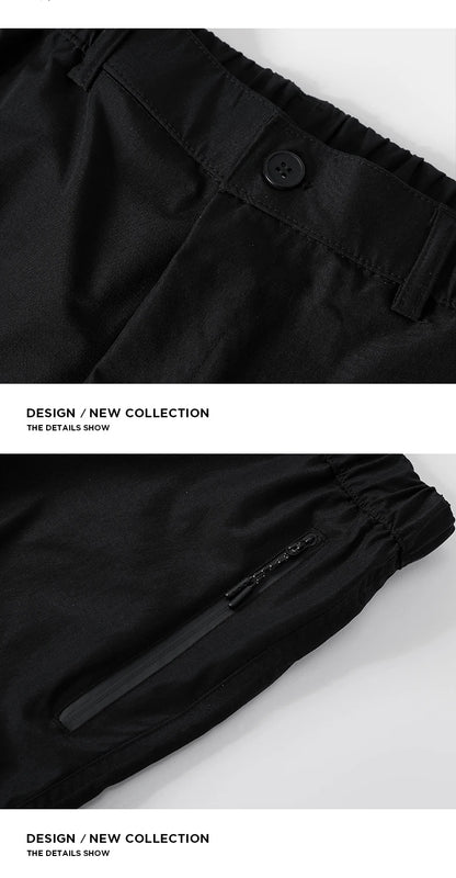 Summer Quick Dry Cargo Shorts Mens Lightweight Work Cargo Shorts Multi Pockets Waterproof Outdoor Hiking Fishing Shorts Male