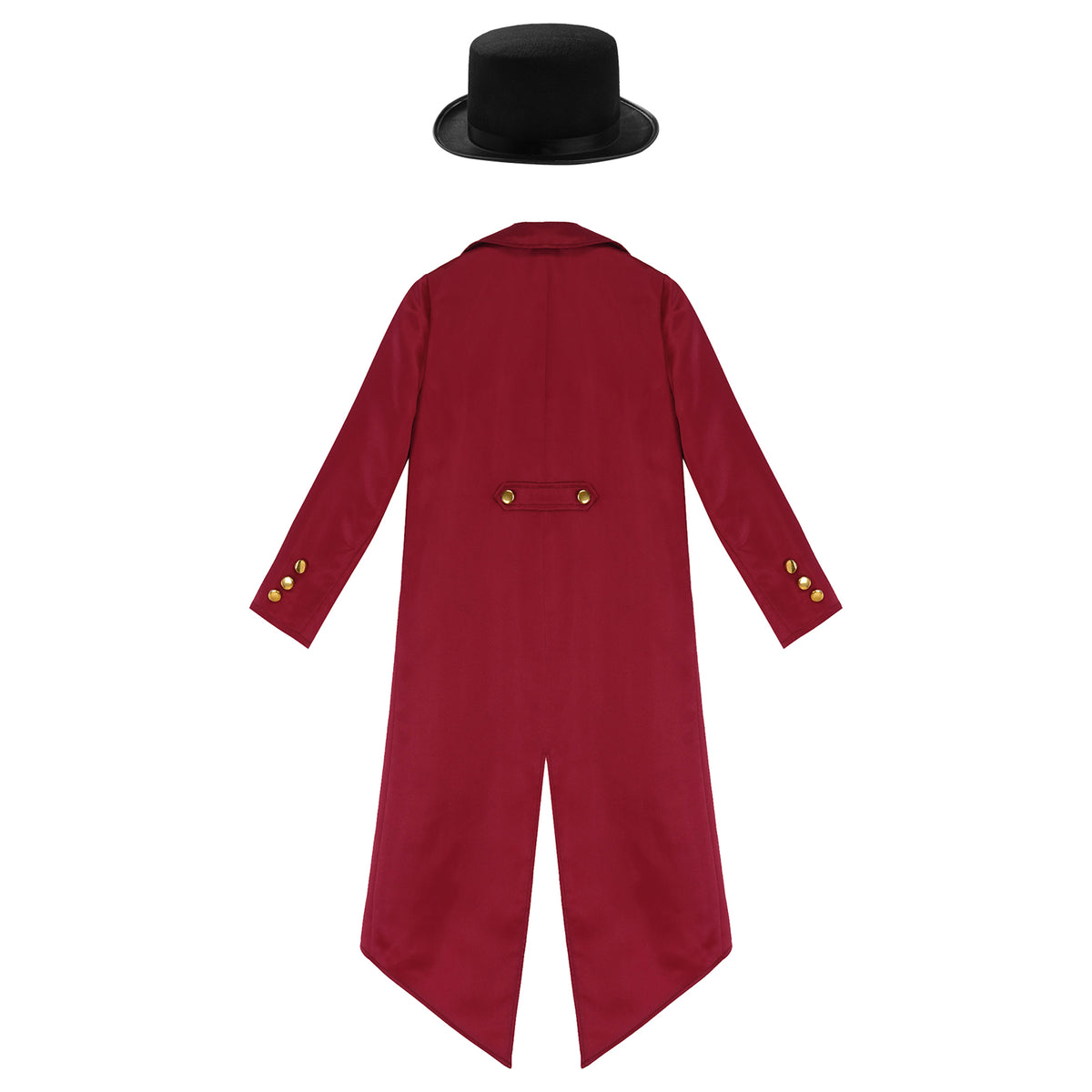 Kids Boys Vintage Steampunk Tailcoat Jacket Halloween Costume Gothic Medieval Clothes Court Uniform Magician Ringmaster Cosplay
