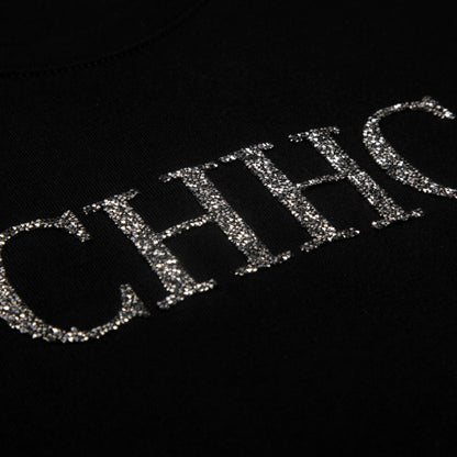 CHCH Summer Women's Elegant T Shirt Casual O-neck Pure Cotton T-Shirt Women Fashion Letter Diamonds Versatile Short Sleeve Tops