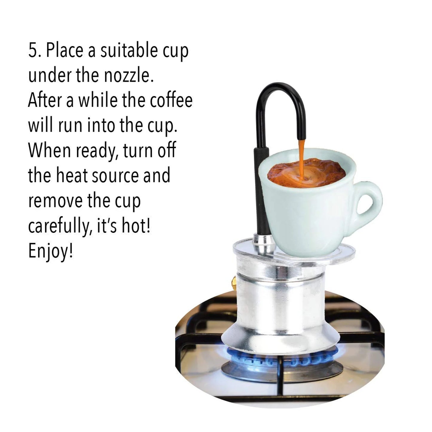 50ML Single Tube Moka Pot Cup Aluminum Alloy Spout Stovetop Italian Coffee Maker for Outdoor Parties Travel Kitchen Accessories