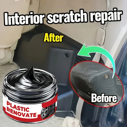 Auto Interior Refurbish Paste Multifunctional Leather Plastic Care Cream Long Lasting Shine Anti Oxidation Protection Coating