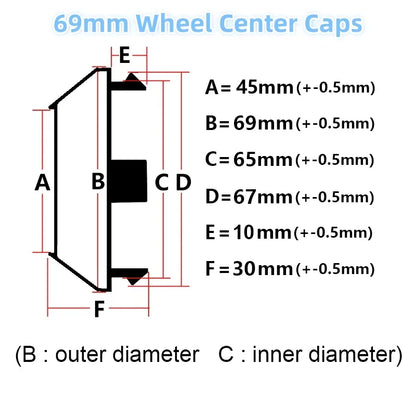 4pcs 60mm 64mm 65mm 68mm 69mm  Car Wheel Center Caps With Enkei Logo Emblem Car Accessories for Wheel Hubcaps Hub Cover High Cap
