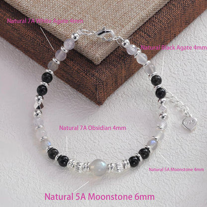 VENTFILLE 925 Sterling Silver Butterfly Bracelet for Girl Bead String Design Insect Fashion Versatile Jewelry Gift Dropshipping